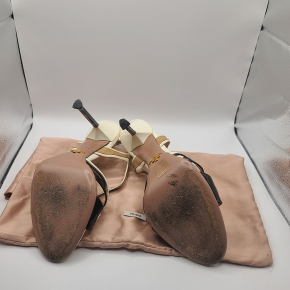 Prada Flame Patent Leather Sandals Size 40 with Box and Dust bag - Picture 2 of 5